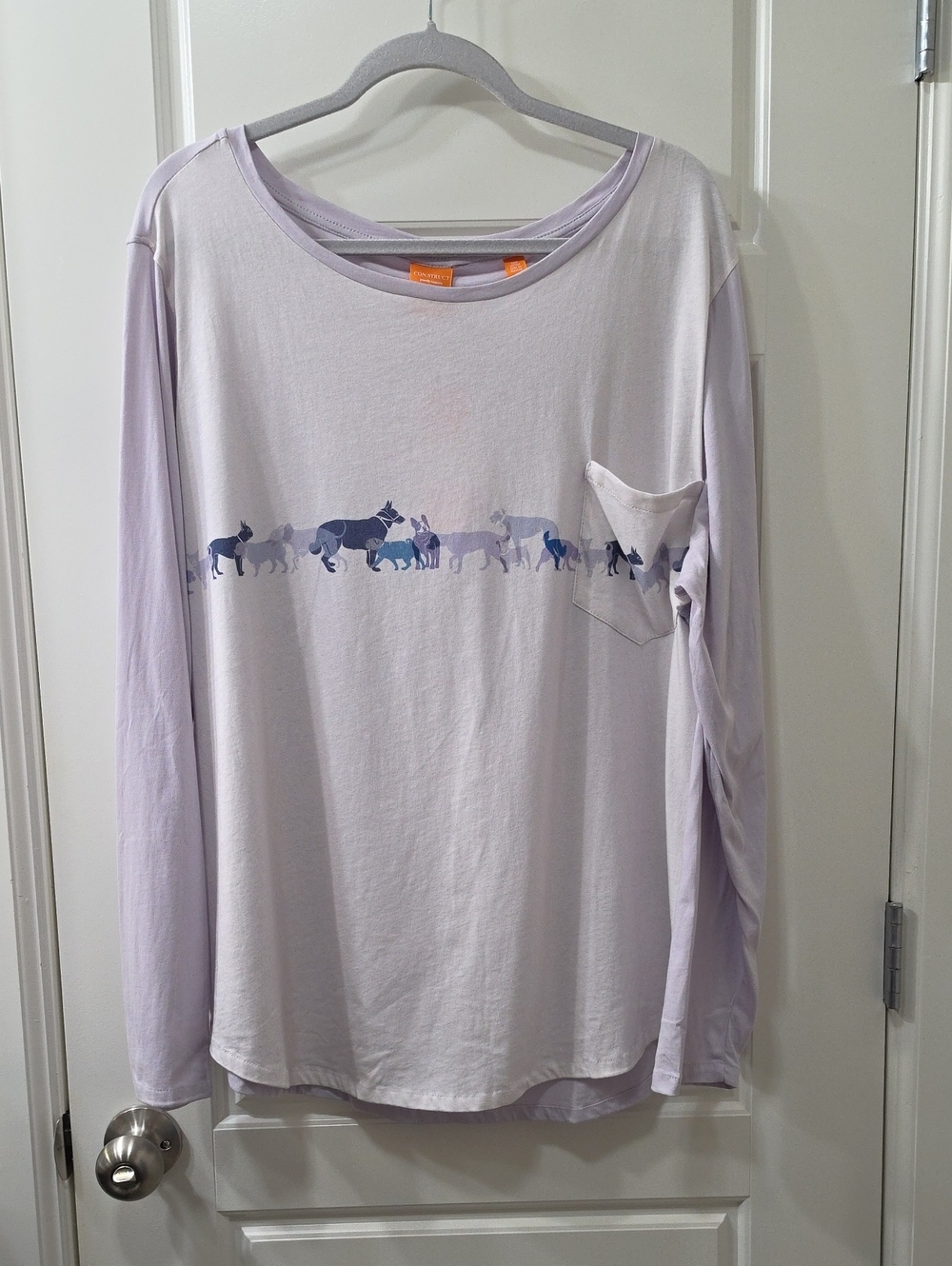 💜 Con.struct Lavender Animal Graphic Long‑Sleeve Tee – Women’s - XXL 💜